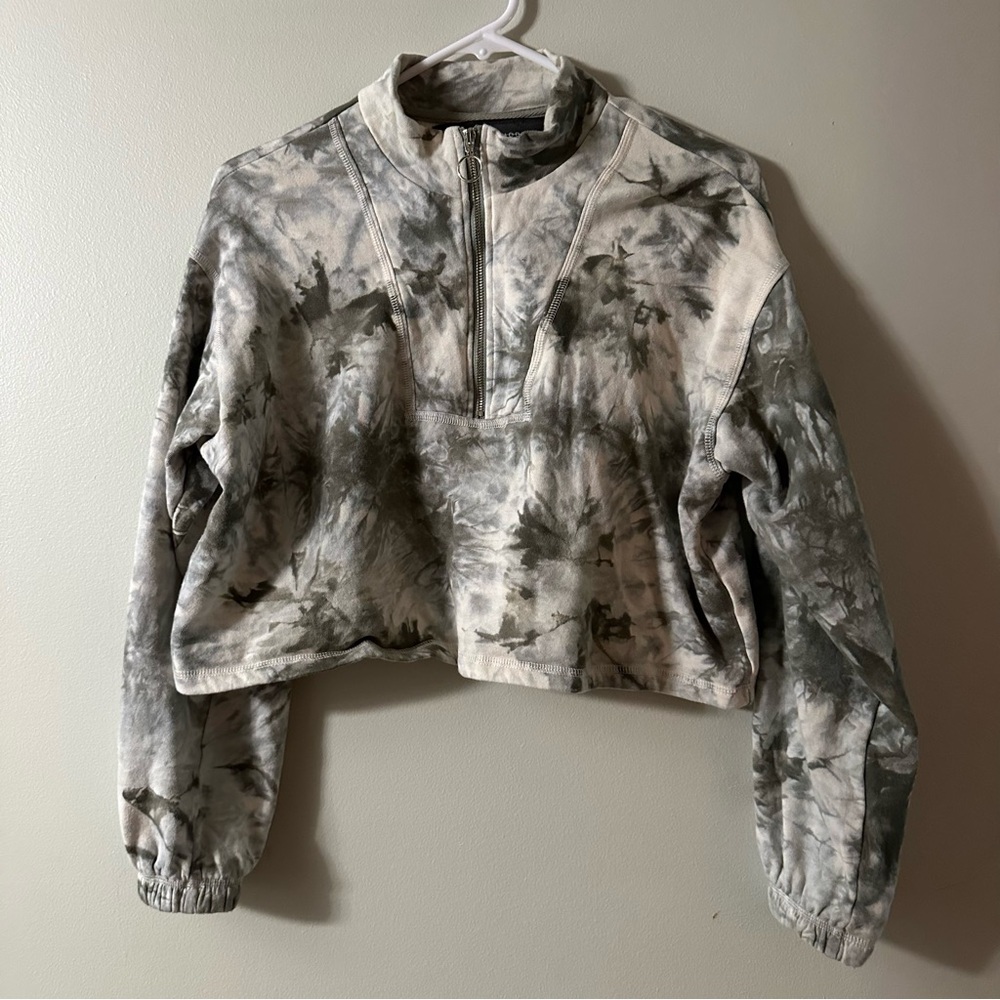 Gray Tie-Dye Women's Sweatshirt